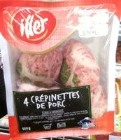 Mängden socker i 4 crépinettes de porc