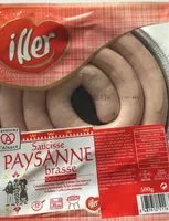 Mängden socker i Saucisse paysanne brasse