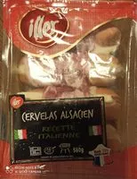 Mängden socker i Cervelas alsacien