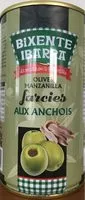 Mängden socker i Olives Manzanilla farcies aux anchois