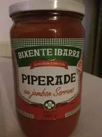 Mängden socker i Piperade au jambon serrano