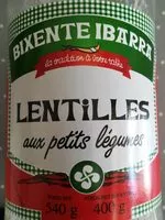 Mängden socker i Lentilles aux petits légumes