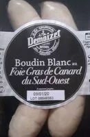 Mängden socker i Boudin blanc au foie gras de canard