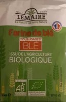 Mängden socker i Farine de blé bio type 65 Lemaire