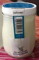 Mängden socker i Yaourt nature au lait entier