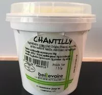 Mängden socker i Chantilly