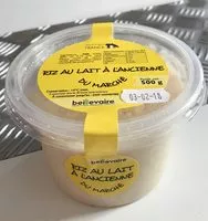 Mängden socker i Riz au Lait à l’Ancienne