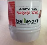 Mängden socker i Yaourt à boire Framboise Litchi