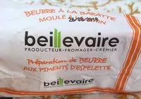 Mängden socker i Préparation de Beurre aux Piments d'Espelette