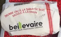 Mängden socker i Beurre cru à la baratte bois - demi sel