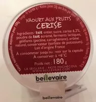 Mängden socker i Yaourt à la cerise