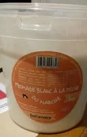 Mängden socker i Fromage blanc à la pêche du marché