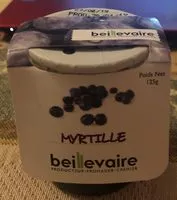 Mängden socker i Yaourt nature sur fruits Myrtille