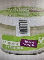 Mängden socker i Fromage à tartiner échalote et ciboulette