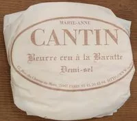 Mängden socker i Beurre cru à la baratte demi sel