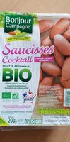 Mängden socker i Saucisses cocktail fumé au bois de hêtre  BIO