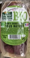Mängden socker i Minis saucissons secs nature