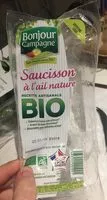 Mängden socker i Bonjour Campagne Saucisson ? l'ail nature Bio soit