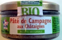Mängden socker i Pâté de Campagne aux Châtaignes Bio