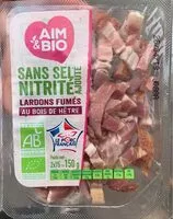 Mängden socker i Lardons fumés au bois de hêtre