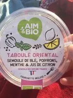 Mängden socker i Taboulé orienral