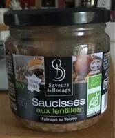 Mängden socker i Saucisses aux lentilles