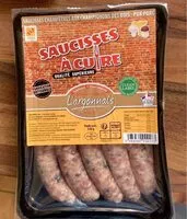 Mängden socker i Saucisses champêtres aux champignons des bois