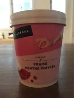 Mängden socker i Sorbet fraise menthe poivrée