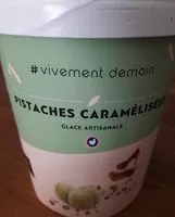 Mängden socker i Glace artisanale - Pistaches caramélisées
