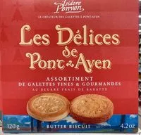 Mängden socker i Les Délices de Pont-Aven Assortiment de Galettes Fines & Gourmandes au Beurre Frais de Baratte