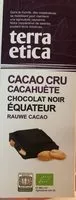 Mängden socker i Cacao cru cacahuete