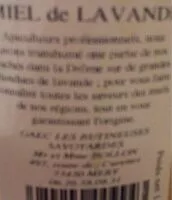 Mängden socker i Miel de lavande