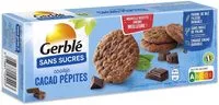 Mängden socker i Cookies Cacao Pépites Sans Sucres