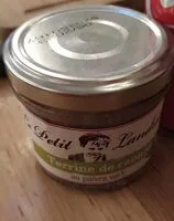 Mängden socker i Terrine de canard au poivre vert