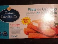 Mängden socker i Filet de cabillaud panés en bâtonnets