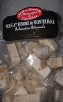 Mängden socker i Nougat tendre de Montelimar
