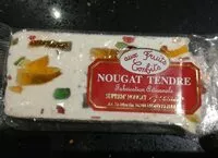 Mängden socker i Nougat tendre aux fruits confits