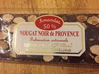 Mängden socker i Nougat noir