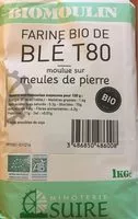 Mängden socker i Farine De Blé, Type 80, Bio, 1 Kilo, Marque Biomoulin