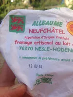 Mängden socker i Alleaume coeur de neufchatel