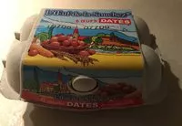 Mängden socker i Souchez, oeufs dates souchez calibre gros, 6 oeufs dates 390 gr