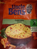 Mängden socker i Uncle Ben's Express Curryreis Indien, 250 g