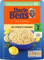 Mängden socker i Riz citron et romarin Uncle Ben's 250 g
