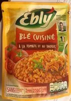 Mängden socker i Blé cuisiné à la tomate et au basilic