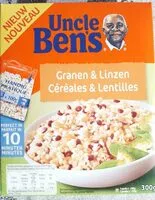Mängden socker i Uncle Ben's Céréales & Lentilles