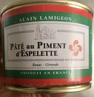 Mängden socker i Pâté au piment d’Espelette