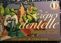 Mängden socker i Crêpe dentelle - Chocolat au lait