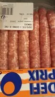 Mängden socker i Chipolatas x gviande de porc français