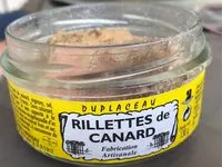 Mängden socker i Rillettes de canard