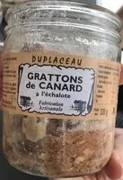 Mängden socker i Gratton de canard à l échalote